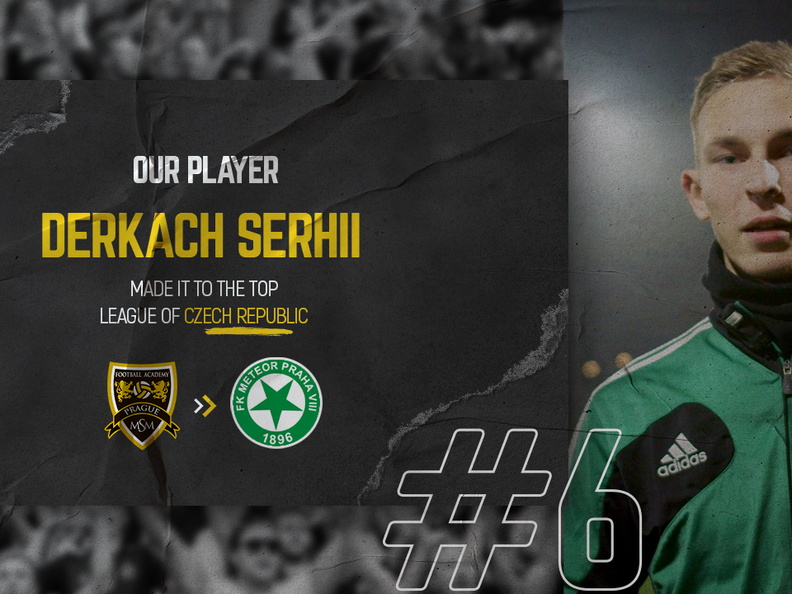 Our player Derkach Serhii made it to the top league of Czech Republic