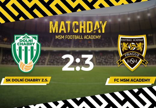 SK Dolni Chabry — MSM Football Academy — 2:3|08.03.2026